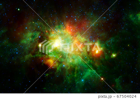 Cluster of stars. Nebula. Elements of this image furnished by NASA 67504024