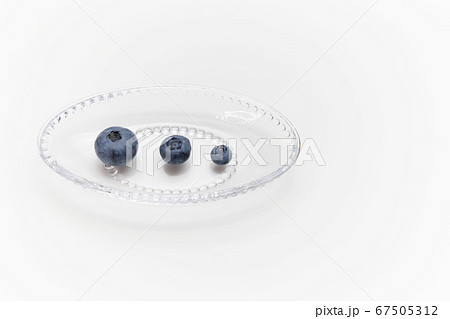 朝採れたばかりの品種の違うブルーベリー 朝採れたばかりの品種の違うブルーベリー 67505312