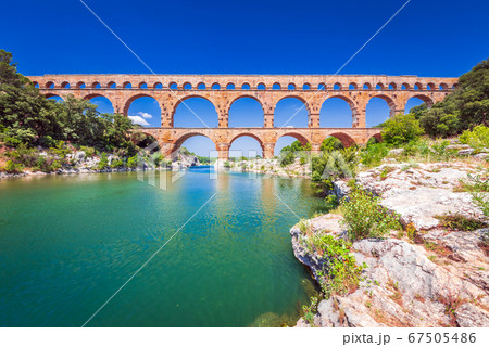 Pont du Gard, Provence in France Pont du Gard, Provence in France 67505486