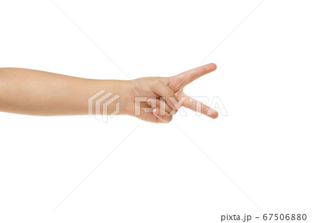 Children's hand, palm gesturing isolated on white studio background Children's hand, palm gesturing isolated on white studio background 67506880