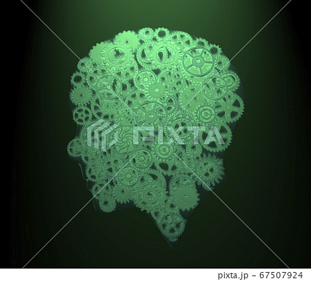 Human Head Model with Gears 67507924
