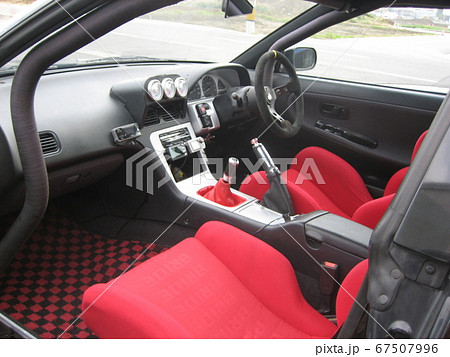 Beautiful Interior Of 180sx The Red Sheet Is Stock Photo