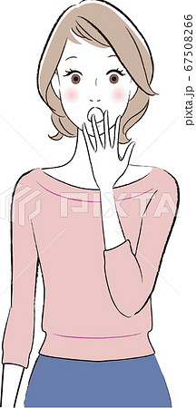驚く ショックを受ける女性 驚く ショックを受ける女性 67508266