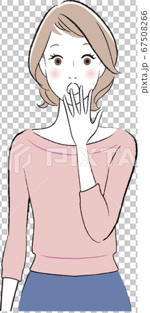 驚く ショックを受ける女性 驚く ショックを受ける女性 67508266