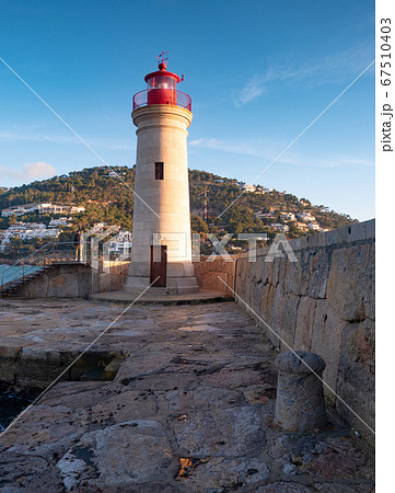 Renewal lighthouse tower with new painter roof a 67510403