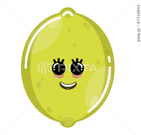 Cartoon icon of a happy lemon 67510643