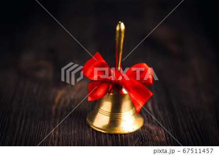 Antique brass hand bell 67511457