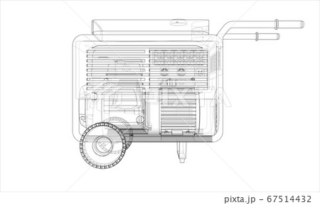 Outline portable gasoline generator Outline portable gasoline generator 67514432