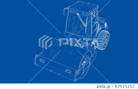 Construction machine. Asphalt compactor Construction machine. Asphalt compactor 67515252