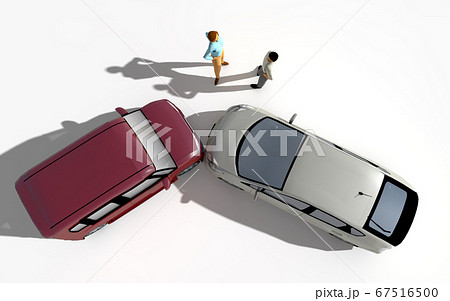 交通事故イメージのイラスト素材