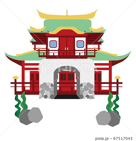 Ryugu Castle Stock Illustration