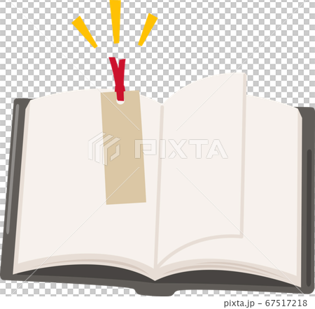 Bookmark on an open book 67517218