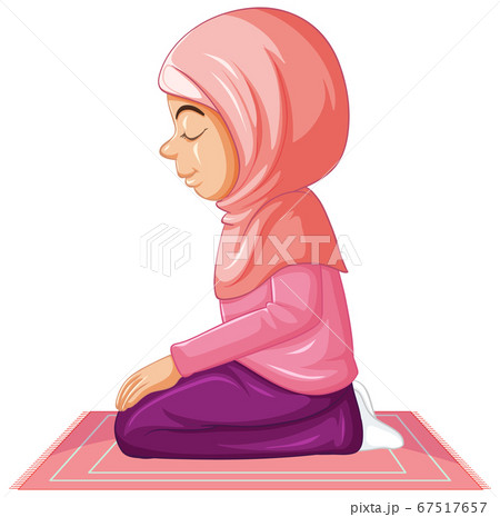 Arab muslim girl in pink traditional clothing in Arab muslim girl in pink traditional clothing in 67517657