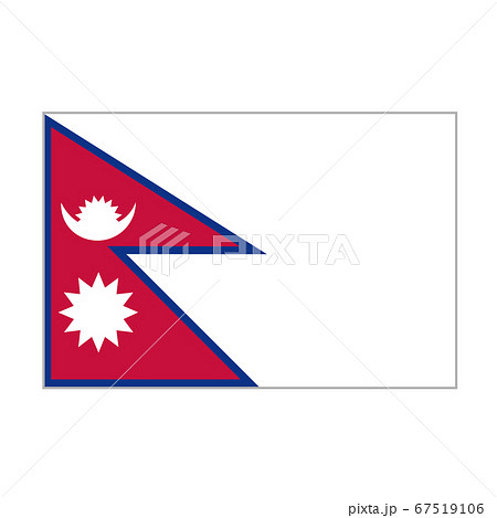 ネパールの国旗のイラスト素材