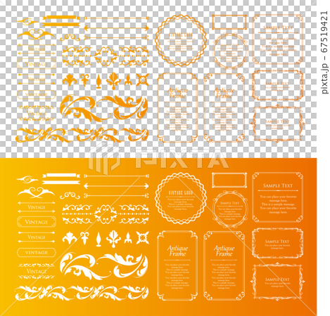 Halloween frame material, Happy Halloween, party, event, decoration material, vintage, ante Halloween frame material, Happy Halloween, party, event, decoration material, vintage, ante 67519421