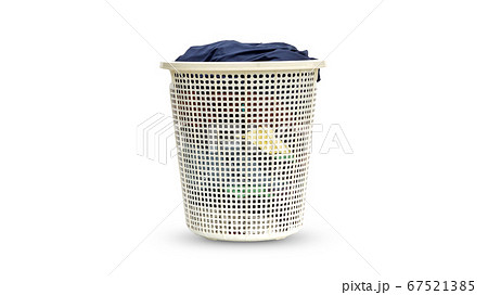 Laundry basket on a white background. Laundry basket on a white background. 67521385
