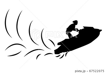 ウォータースポーツシルエット水上バイク4 67522075