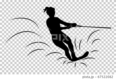 ウォータースポーツシルエット水上スキー2 67522082