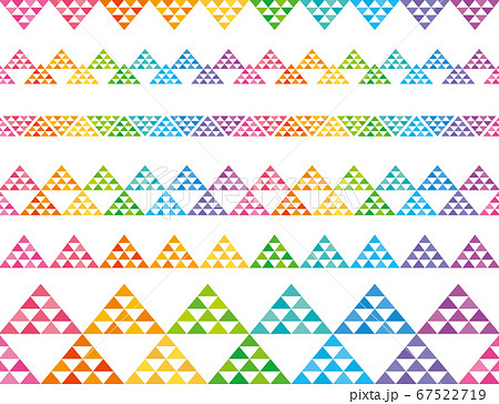 ガーランド カラフルな鱗文 広告ライン ガーランド カラフルな鱗文 広告ライン 67522719