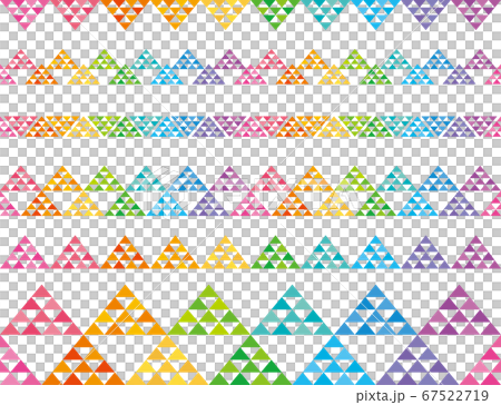 ガーランド カラフルな鱗文 広告ライン ガーランド カラフルな鱗文 広告ライン 67522719