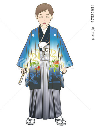 七五三着物ベクターイラスト（5歳男児） 67522954
