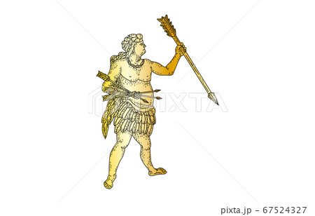 88星座影あり線なし金インディアン座 67524327