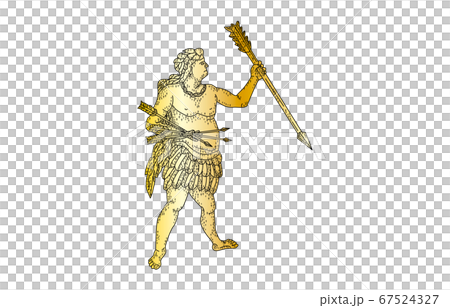 88星座影あり線なし金インディアン座 67524327