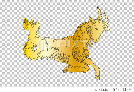 88 constellation with shadow without line gold Capricorn 67524369