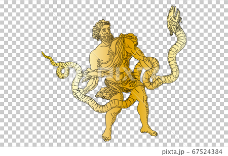 88 constellation with shadow without line Gold Ophiuchus 67524384