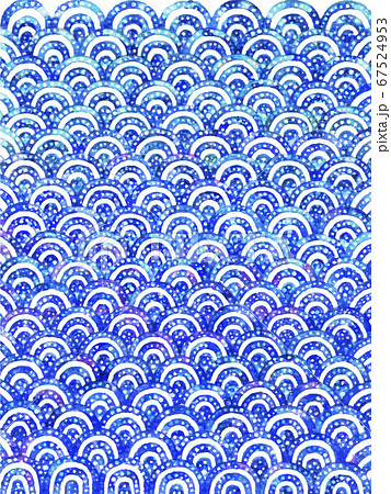 青海波のイラスト素材