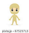 Cute Mummy Boy Halloween Costume Cartoon Vector Illustration 67525713