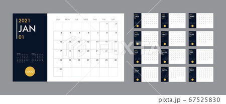Calendar 2021 template planner vector diary in a minimalist style Calendar 2021 template planner vector diary in a minimalist style 67525830