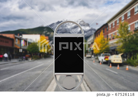 Modern blank signboard for advertise on traffic 67526118