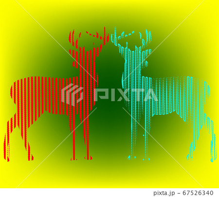 Digital animal deer Line Art Digital animal deer Line Art 67526340