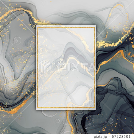 Black and Gold Banner Template with Frame 67528501