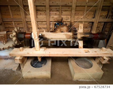 水車小屋の内部 67528734