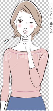 心配する女性 67531268