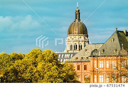 The Electoral Palace and the Christ Church in Mainz, Germany 67531474