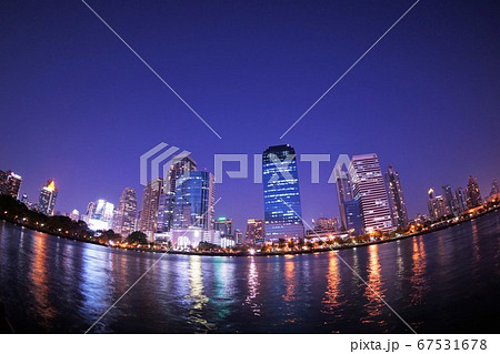 Night View near Asok station of Bangkok, Thailand Night View near Asok station of Bangkok, Thailand 67531678