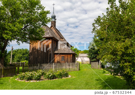 Traditional village in Poland. Open Air Museum. 67532344