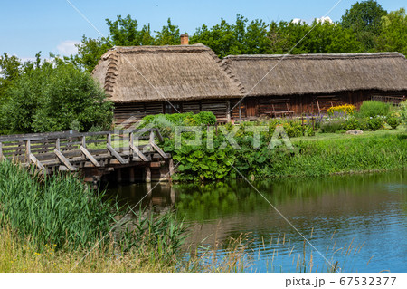 Traditional village in Poland. Open Air Museum. 67532377