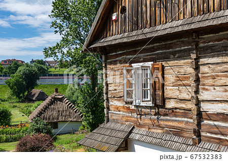 Traditional village in Poland. Open Air Museum. 67532383