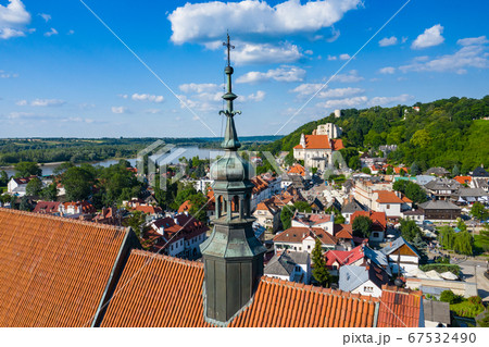 Kazimierz Dolny, Poland. Aerial view of Old Town. Kazimierz Dolny, Poland. Aerial view of Old Town. 67532490