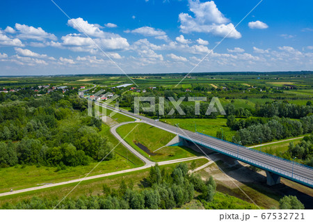 Bridge over Vistula river in Kamien, Poland. Bridge over Vistula river in Kamien, Poland. 67532721
