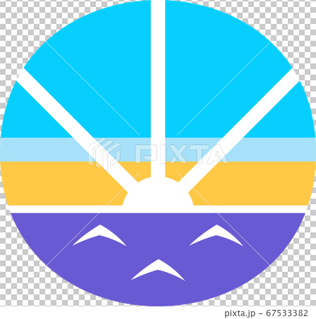 Sea dawn icon 67533382