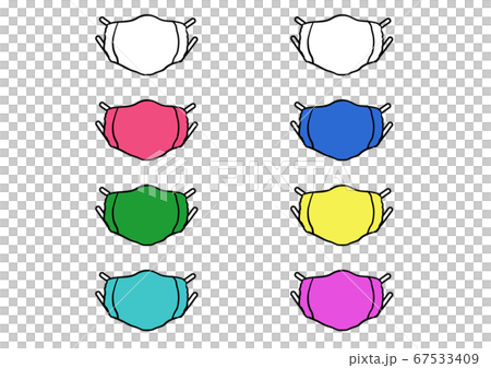 Hygiene-related _ Gauze mask _ Solid color _ Front _ Part 3 67533409