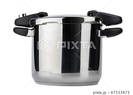 Metal thermo casserole isolated on white background 67533673