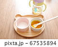 始めたばかりのおかゆとにんじんの離乳食 67535894