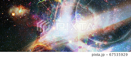 Gargantua galaxy design, Black hole. Elements of this image furnished by NASA. 67535929