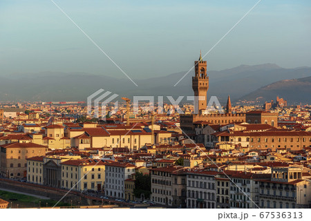 Beautiful view of Florence Skyline at Sunset. Italy Beautiful view of Florence Skyline at Sunset. Italy 67536313